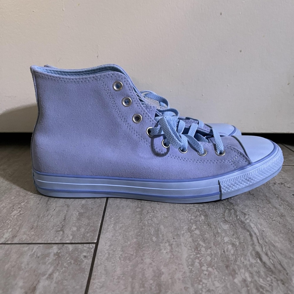 Converse Chuck Taylor All Star Mens 10 Blue Leather High Top A18995C